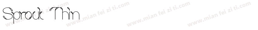Sprout Thin字体转换